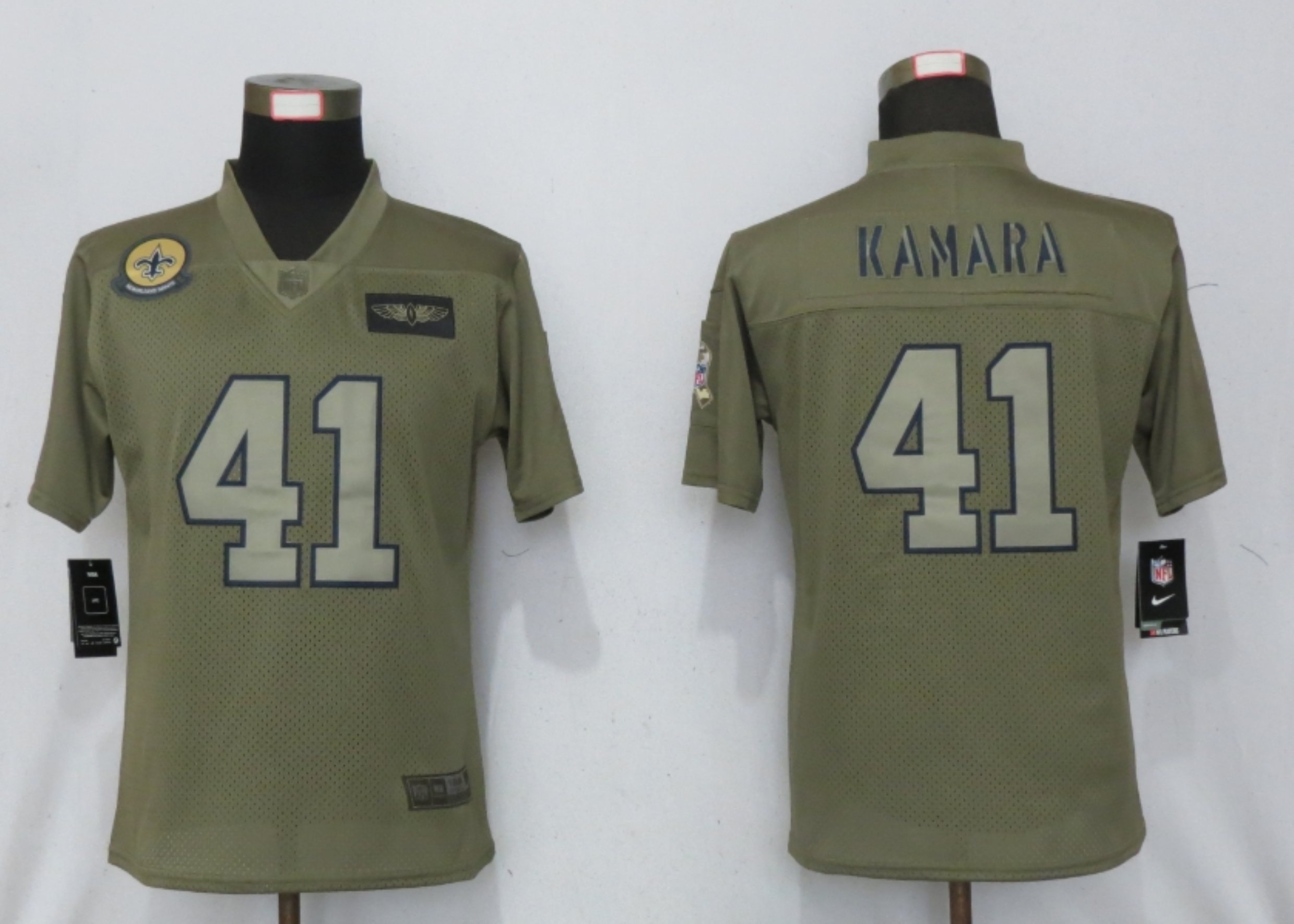 Women New Nike New Orleans Saints #41 Kamara Nike Camo 2019 Salute to Service limited jersey